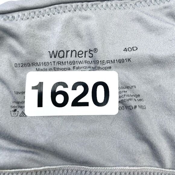 BUY 1 GET 1 FREE Warners 40d wire free comfortable bra smooth gray - Picture 9 of 9